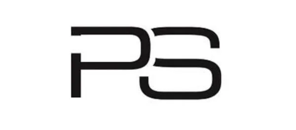 The image shows the letters “PS” in a modern, sans-serif black font on a white background.